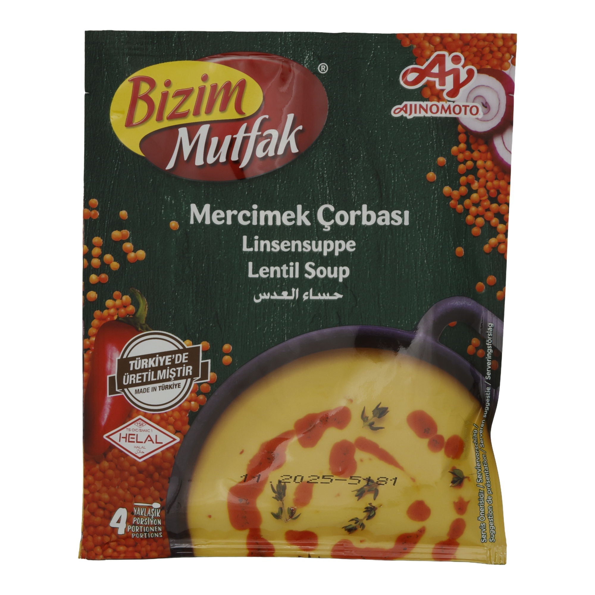 Linsensuppe Bizim Mutfak | Mercimek Çorbası | Aromatisch, fein gewürzt | 65 g - Taste Your World
